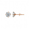 Olivie Strieborné náušnice 4 mm ZORA ROSE 7892 Ag 925; ≤0,4 g.