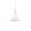 Ideal lux 074337 COCKTAIL SP1 SMALL BIANCO 1xE14 40W biela závesné svietidlo