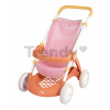 Kočík športový s textilným poťahom Pushchair Soft Baby Nurse Smoby pre 42 cm bábiku výška rúčky 58 cm od 18 mes