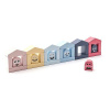 Cubika farebné domčeky stavebnica 30 dielov