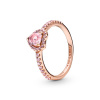 PANDORA prsten Třpytivé vyvýšené srdce 60 188421C04-60