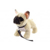 Eco-Friendly Plyš Buldoček francúzsky s vodítkom 26 cm