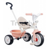 Trojkolka s voľnobehom Be Move Tricycle Pink Smoby s nastaviteľnou 95 cm vodiacou tyčou a tichými EVA kolesami ružová od 15 mes