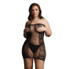 LE DÉSIR Strapless Mini Dress - Plus Size