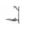 DIGITUS pracovní stanice pro sezení/stání, nástěnný držák, jeden monitor, černý max. 8 kg, max Velikost obrazovky: 17 VESA: 75x1 DA-90372 Digitus