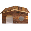 Prírodný drevený domček S