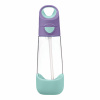 B.box láhev na pití s brčkem 600ml - lilac pop