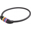 zámok M-Wave 12x650mm kódový Security silicon čierny