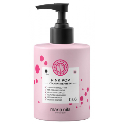 Maria Nila Colour Refresh Pink Pop 0.06 maska s barevnými pigmenty 300 ml