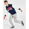 Mikina - Konverzácia detskej mikiny veľkosti 128 Navy s dlhým rukávom, šedá (Converse - Hoodie 128-140 1C01)
