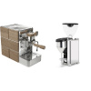 Stone Espresso Mine Premium Wood + Rocket Espresso GIANNINO, chrome/black