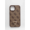 Puzdro na mobil Guess iPhone 15 6.1 hnedá farba GUHCP15SP4TDPW ONE SIZE
