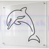 DOLPHIN Smart neónové logo | WLED.sk Rozmery:: XL: 62x85cm (ŠxV)