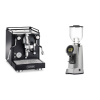 La Pavoni Cellini Classic, black + Eureka Helios 65, grey