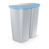 Prosperplast COMPACTA Q DUO popolavý so svetlo modrým vekom 45 l