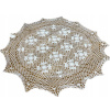Obrús na stôl - Obrus 80 x 80 cm kolesa (Háčkovací obrus 80 cm okrúhle biele)