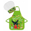 BrandMac Detská zástera s kuchárskou čiapkou Zajačik Bing motív Let's Go Picnic! 2 diely