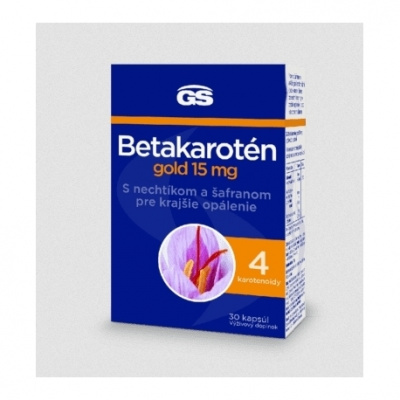 GS Betakarotén Gold 15 mg, 30 kapsúl