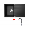 Sinks GRANDE 800 XC Metalblack + Elasta nerez/čierná