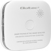 Qoltec Bezdrôtový detektor dymu s batériou | Certifikovaný | Životnosť senzora 10 rokov | Životnosť batérie 10 rokov | Alarm 85 dB | LED dióda