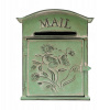 Oplotenie, brána - Retro prepravka na stenu 27*10,5*31,2 cm zelená (Retro prepravka na stenu 27*10,5*31,2 cm zelená)