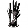 BERLINGERHAUS Sada nožov v stojane 8 ks Black Silver Collection