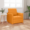 zahrada-XL Sofa Posteľ 2-v-1 Tmavožltá 74x77x81 cm Textília 4106629