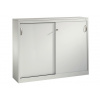 Kancelárska skriňa Acurado - Sideboard, posuvné dvere, 1600 x 400 x 1200 mm, bledosivá