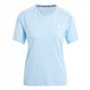 adidas Own The Run Three-Stripe dámske tričko Blue/White 14 (L)