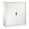 Kancelárska skriňa Omnispace - Sideboard, zalamovacie dvere, 1200 x 420 x 1345 mm, biela