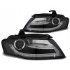 Predné svetlomety Audi A4 B8 BLACK DRL
