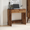 Písací stôl staré drevo 80x40x75 cm kompozitné drevo-ForU-855992