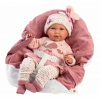 Bábika Llorens 74014 New Born - realistická bábika so zvukmi a mäkkým látkovým telom - 42 cm (8426265740147)