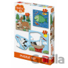 Dino baby set Kde žijú zvieratká 3-5 dielov