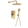 Sapho SPY podomietková sprchová súprava s pákovou batériou, otočný prepínač, 2 výstupy, zlato mat PY42/19-01