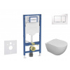 GEBERIT - Duofix Set předstěnové instalace, klozetu Oudee a sedátka softclose, tlačítko Sigma30, bílá/chrom SANI11CA3101B