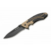 Magnum 01RY307 Advance Desert Pro vreckový taktický nôž 9,5 cm, čierna/hnedá, plast, puzdro nylon