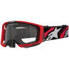 ALPINESTARS okuliare VISION 8 LUAR 2025, červená/čierna, číre plexi