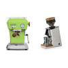 Ascaso Dream PID, Fresh Pistachio + Eureka Mignon Single Dose, White & Oak