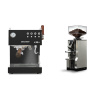 Ascaso Steel DUO PID PLUS, Black&Wood + Eureka Mignon Libra, CR chrome