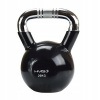 HMS Kettlebell železný pogumovaný s chrómovaným úchopom 20 Kg