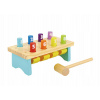 DREVENÁ ZATĹKAČKA S KLADIVOM HRÁ ZATĹKAČKA MONTESSORI TOOKY TOY