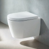 DURAVIT ME by Starck závesné WC Rimless Compact, s hlbokým splachovaním, 370 x 480 mm, biela, s povrchom HygieneGlaze, 2530092000