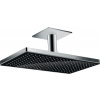 Hansgrohe Rainmaker Select horná/hlavová sprcha 46.6x27 cm obdĺžnik chrómová-čierna 24002600