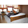 Zvýšená posteľ Halle 160 x 200 cm + rošt ZADARMO - Dub