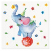 PAW Obrúsky L Circus Elephant 33x33cm