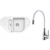 Set Alveus (dřez Niagara 60 White 11 + baterie Mintas Bílá/Chrom) SETA25278