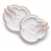 Baby Bjorn BabyBjorn - sada tanierov a príborov | Powder Pink
