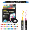 Fixky obojstranné akrylové 36 ks vodoodolné, viacfarebné