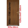 Soft Vchodové plastové dvere plné Emily 80x160 cm - Akce!